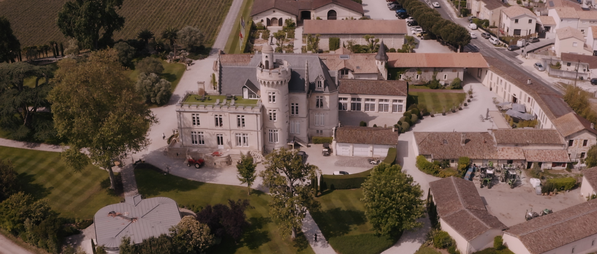 Vue aérienne du Château Pape Clément